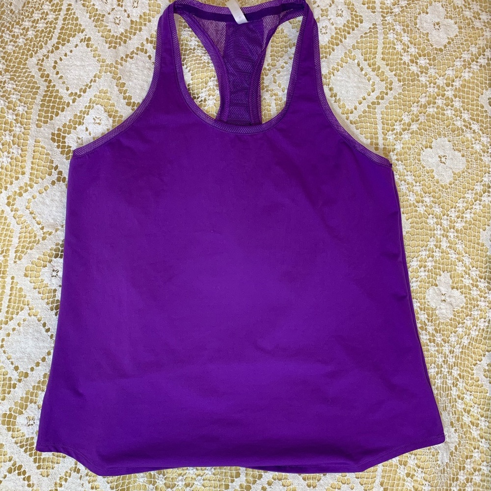 Fabletics Mosa Racerback Tank Purple Size L Large